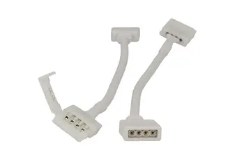 

2 PCs connector female with 4 holes clamp 10mm RGB to close reel strip Led RGB