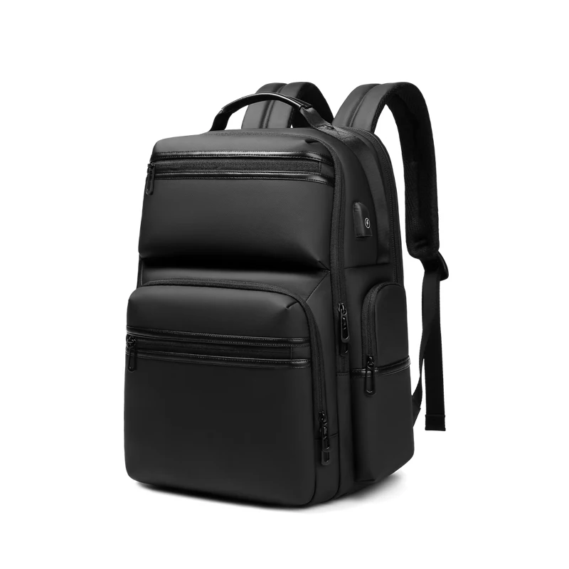 OUTWALK Fashion Men Business Backpack Anti Theft Waterproof 15.6 Inch Laptop Back Pack Male Travel Shoulder Bag USB Charging