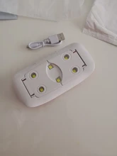 XZMUV-minisecador de uñas portátil, lámpara de manicura de 6 LED UV, Cable USB, para uso doméstico, 6W