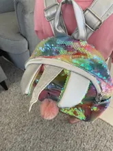 Unicornio lentejuelas ChildrenS mochila de dibujos animados lindo viaje mochilas para niños bolsas para la escuela mochila para chicas adolescentes