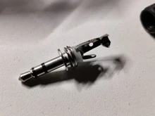 5 unids/lote conector de auriculares de 3,5mm macho conector de audio de dos canales 3,5 Mm con carcasa de plástico negro tamaño 5x0,9 cm