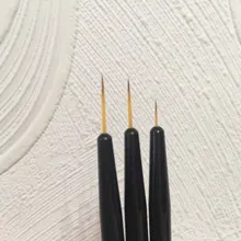 Pincel para manicura, delineador de líneas de dibujo fino, acrílico, pinceles para Gel UV, herramientas de Gel, 7/9/11mm, novedad, 3 uds.