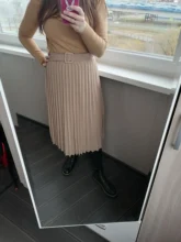 Pleated-Skirt Simplee Elegant 20-Color Fashion Women Belt A-Line British-Style with Autumn