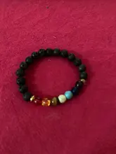 1 PC 7 Chakra pulsera de piedras de cristal de cuentas sanadoras equilibrio Reiki Buddha Mala ansiedad pulsera de curación de las mujeres de los hombres de regalo de la joyería