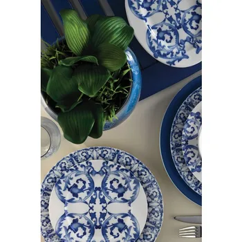 

Kutahya has Porcelain Bone Kalipso 64 Piece 880046 Pattern Dinner set