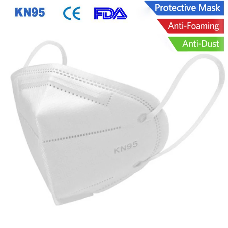 

In Stock! N95 Mask KN95 Face Masks Dustproof Anti-fog And Breathable Protective Masks 95% Filtration Features as KF94 FFP2 FFP3