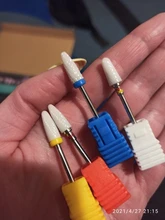 Fresas de cerámica para uñas, brocas eléctricas para manicura y pedicura, máquina de limado, equipo de herramientas de Arte de uñas, 1 Uds.