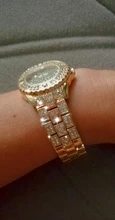 Relojes de oro con diamantes para mujer, pulsera femenina de marca de lujo con diamantes de imitación