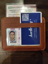 Cartera minimalista delgada de cuero PU, tarjetero pequeño de piel sintética, Tarjetero con ranura múltiple, Color caramelo