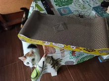 KIMPETS Cat juguetes de gato de garra de papel corrugado para gato suministros resistente al desgaste rascador