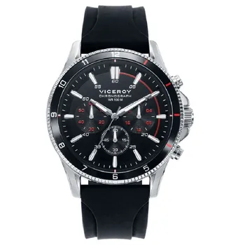 

Reloj Viceroy - Hombre 46689-57, caja de acero, water resistant 100 m, correa caucho negro........