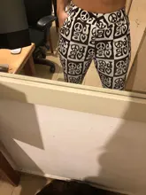 WannaThis-pantalones acampanados con estampado lateral para mujer, ropa informal ajustada, de cintura alta, a la moda, otoño