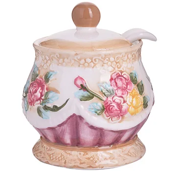 

Sugar Bowl with/Cu + Rose spoon Loraine 22440