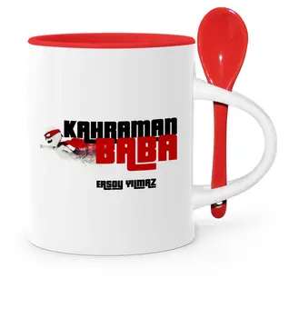 

Father's Day Custom Hero Dad Red Spoon Mug Cup-2