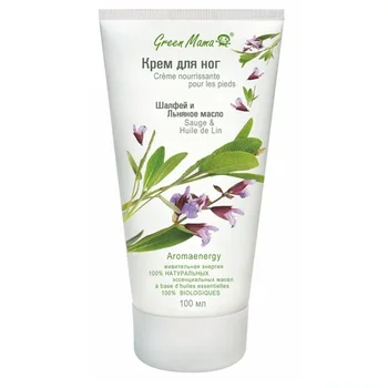 

Крем для ног Green Mama "Шалфей и льняное масло" 100 мл