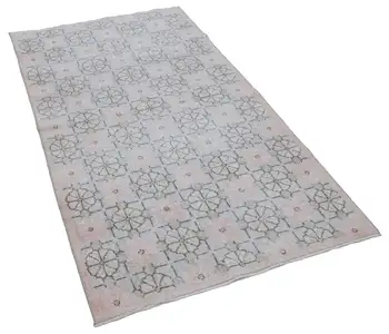 

109x201 Cm Beige Handmade Bohemian Rug-4x7 Ft