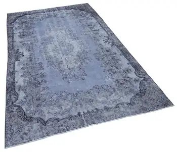 

158x267 Cm Grey Handmade Over Dyed Rug-5x9 Ft