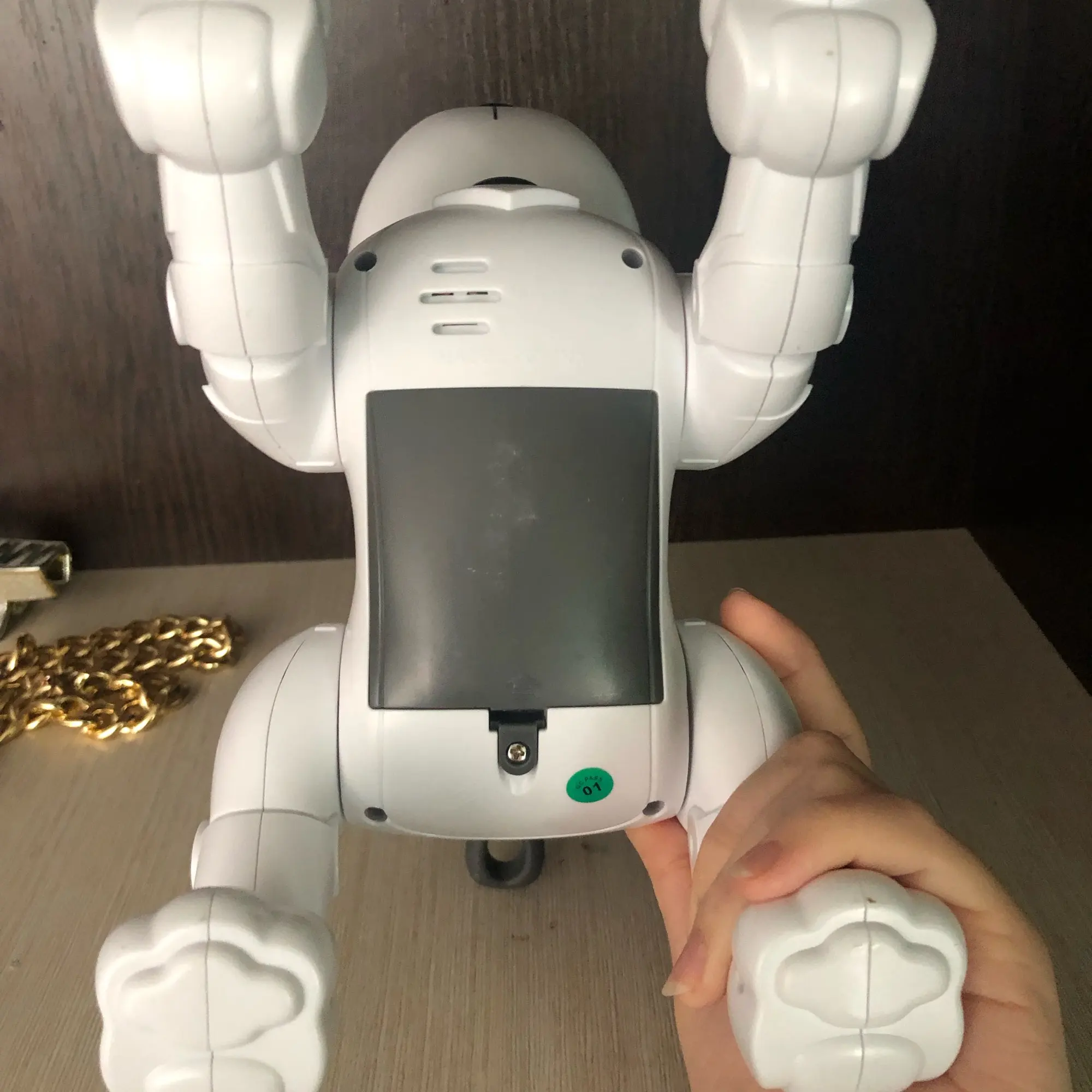אלקטרוני חיות מחמד RC רובוט כלב קול שלט רחוק מוסיקה צעצוע לילדים סקירת תמונות