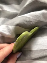 Verde Natural Jade Guasha Desguace de Gua masajeador Sha cara Meridian desguace placa pieza masaje brazo masaje herramienta