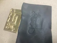 Logotipo personalizado para sello, molde de relieve térmico para cuero, cobre, latón, madera, papel, piel, pan y pastel, de metal