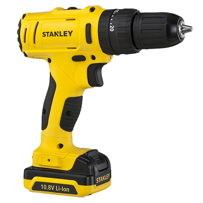 Дрель-шуруповерт аккумуляторная Stanley SCD12S2(2 Li-ion батареи 10,8 В 1,5Ач, крутящий момент до 26Нм, кейс