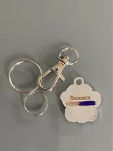 Tag-Pendant-Collar Name-Plate-Accessories Cats Custom Kitten Round Pink Engraved Cat-Id-Tag