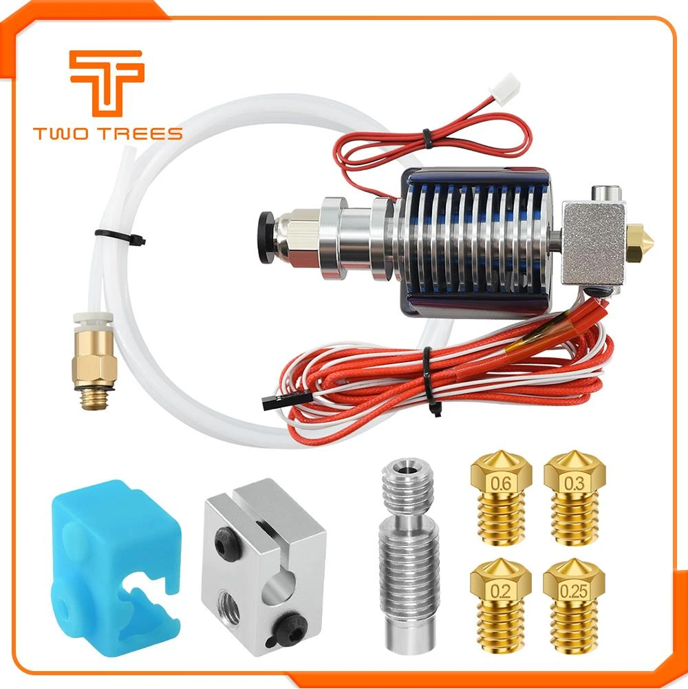 4x 0.6mm 3D Printer Print Head Nozzle Part for 1.75 filament Hotend Extruder