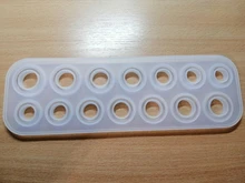 Molde de cristal para anillos para agujeros hecho a mano, joyería de anillo, molde de silicona, molde de epoxi, resina epoxi para fabricación de joyas, 6/14