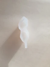 Moldes de silicona con gema de cristal para pendientes, molde de resina epoxi para fabricación de joyas Diy, suministros de herramientas, 1 Uds.