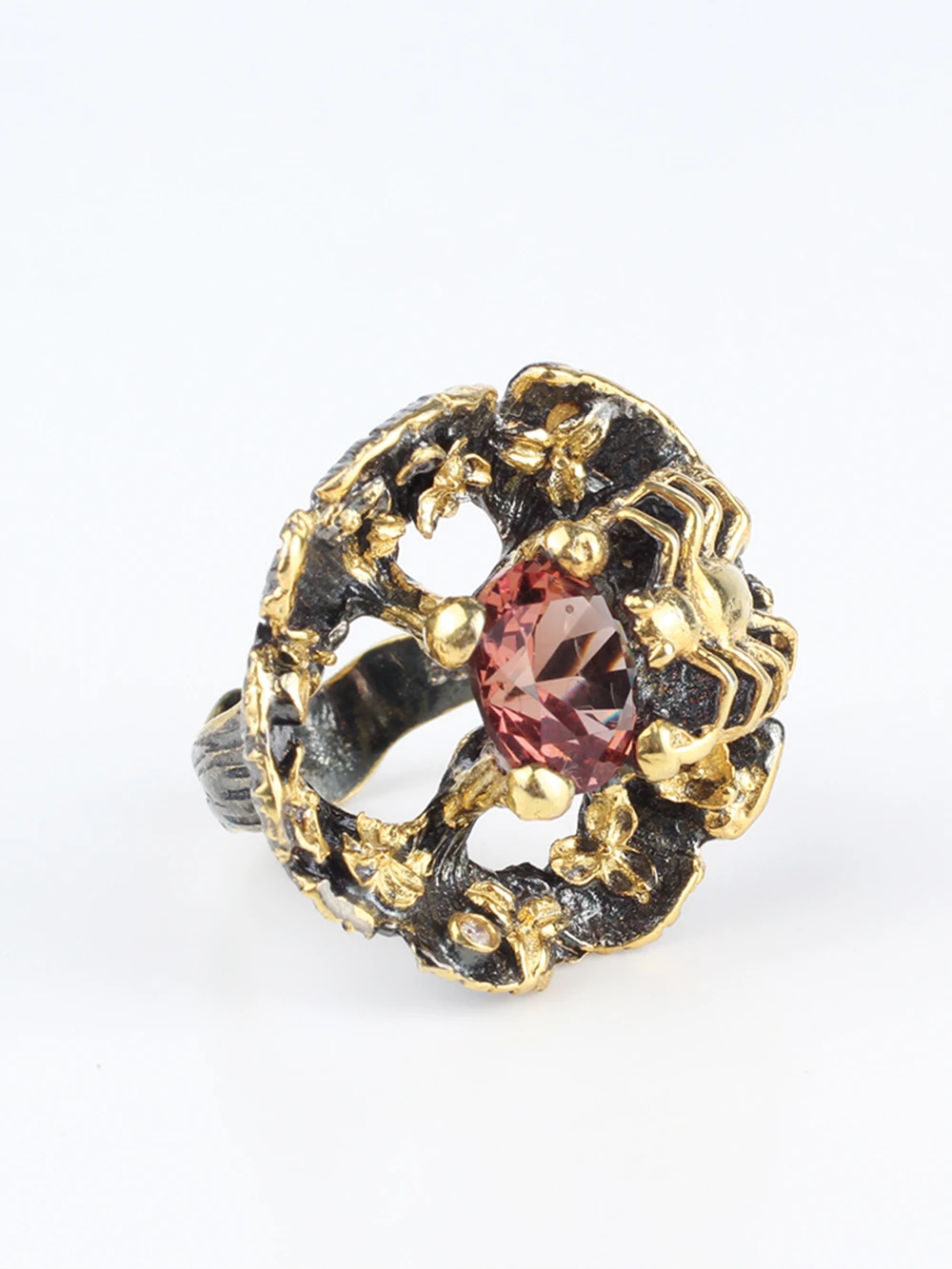 Diaspore Scorpion Shaped Sterling Silver Jewerly ring for Women Zultanite S925 handmade ring Design