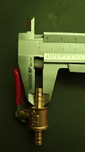 Pipe-Fittings Valve Ball Hose Barb Inline Water-Oil Brass Shutoff 6mm-12mm Air-Gas