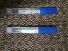 Termómetro de cristal de mercurio para el hogar, medidor de temperatura clínico con pantalla grande, monitores de salud