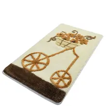 Коврик для ванной-коврики | коврик для ванной нескользящие Противоскользящие коврики Alacati coffee 60X100 см