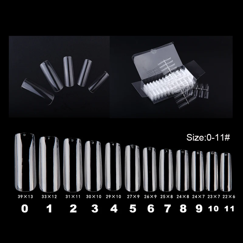 Artificial Clear False Tip For Growing Long Nails French Nail Tips