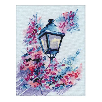 

1118 set for embroidery Aries 'Evening light' 24 × 18 cm