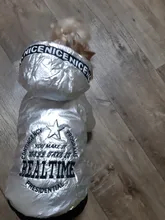 Jumpsuit Pet-Costumes Cotton-Padded Silver-Color Dogs Waterproof Winter Fashion for Hoodie