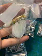 OlingArt plumas naturales 10 Uds plumas de colores 3,5 cm mujeres gargantilla collar de la joyería haciendo correas para llavero colgantes encantos