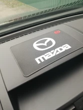 Alfombrilla antideslizante con logotipo de coche, soporte de teléfono antideslizante para Mazda 2, Mazda 3, MS, Mazda 6, CX-5, CX3, CX5, Artzma 6, estilismo de coche