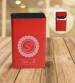 

Personalized Is Red Metal Cigarette case-2
