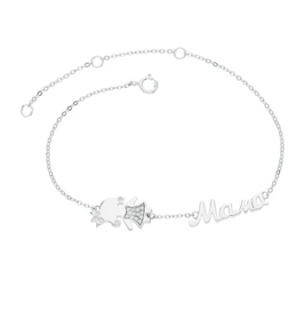 

Silver Bracelet with cubic zirconia sunlight sample 925