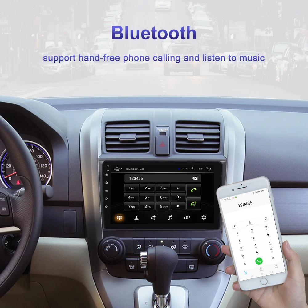 9 &quotHD 2 din Android 1 автомобильный Радио мультимедийный плеер для Honda CRV CR V 2006 2011 Авто