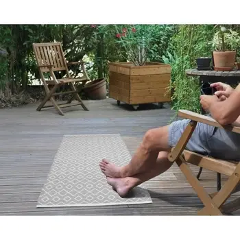 

Outdoor rug SOLYS - PVC-140x70 cm-Gray