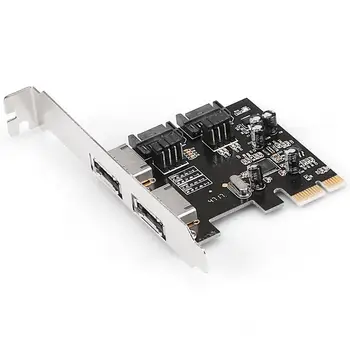 

PCI-E to SATA3.0 add on card adapter PCIE SATA3 expansion card SSD solid state drive system startup