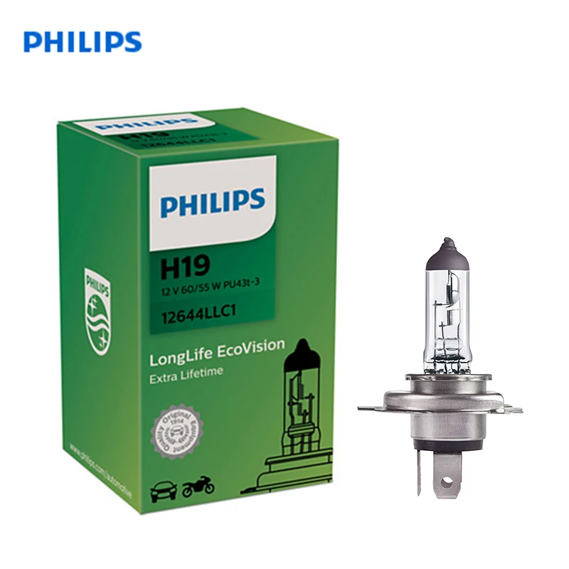 For H19 12 V 60 55 W PU43t 3 увелич Service life LongLife Ecovision 12644LLC1