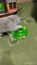 3 Levels Pet Cat Toy Funny Tower Tracks Disc Cat Tracks Toys Training Intelligence Amusement