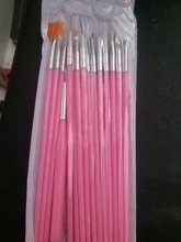 15 Uds profesional Gel de cepillos de uñas 15 tamaños manicura cepillo de acrílico plumas mango de madera que salpican pincel de pintura para dibujo conjunto # TPD-06 #