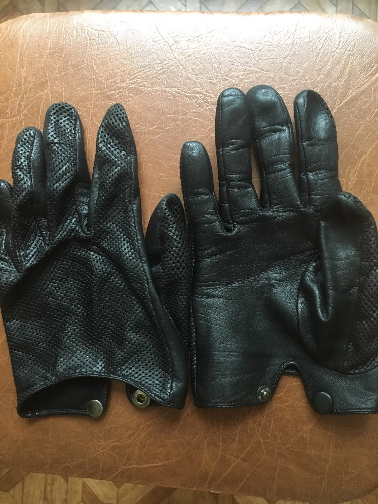 Genuine Leather Gloves Men Autumn Winter Goatskin Black Fashion Simple  Driving Five Fingers Gloves Goatskin Mittens BM013 - AliExpress