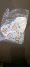 Mascarilla para bebé desechable con dibujos animados para niños, máscaras con lazo para las orejas, tejido Reusable, moda de oso, sonrisa, fiesta, n. ° 30