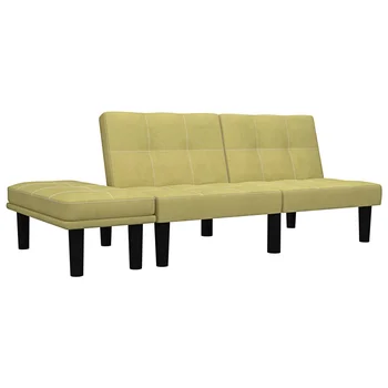 

2 seater sofa green fabric sofas
