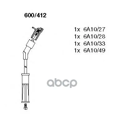 Комплект Высоковольтных Проводов BREMI арт. 600/412